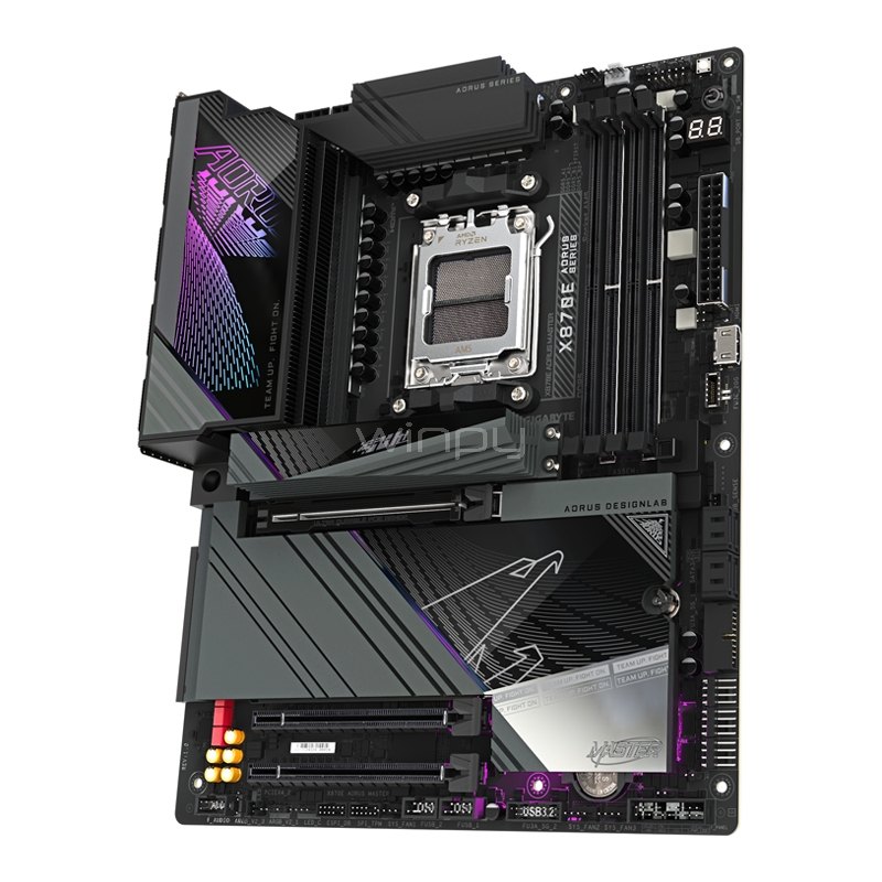Placa Madre Gigabyte X870E AORUS MASTER (AM5, DDR5 4400/8600MHz, M.2 x4, ATX)