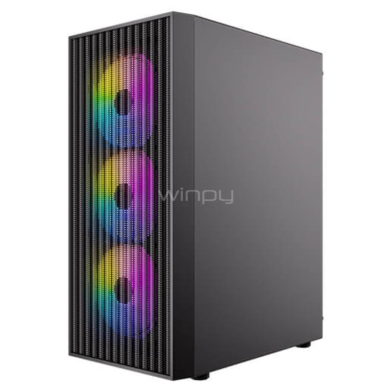 Gabinete Gamer Antec AX27 RGB Elite (ATX, Vidrio Templado, 4 ventiladores RGB)