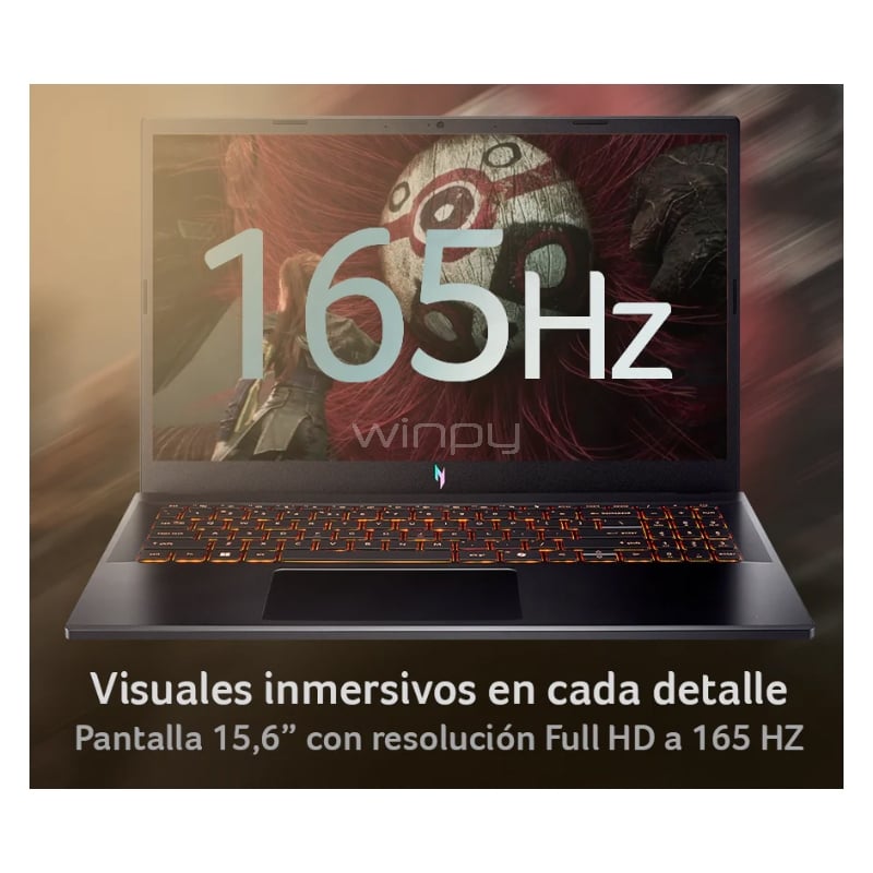 Notebook Gamer Acer Nitro V15 de 15.6“ (i7-13620H, RTX 5050, 24GB RAM, 512GB SSD, Win11)