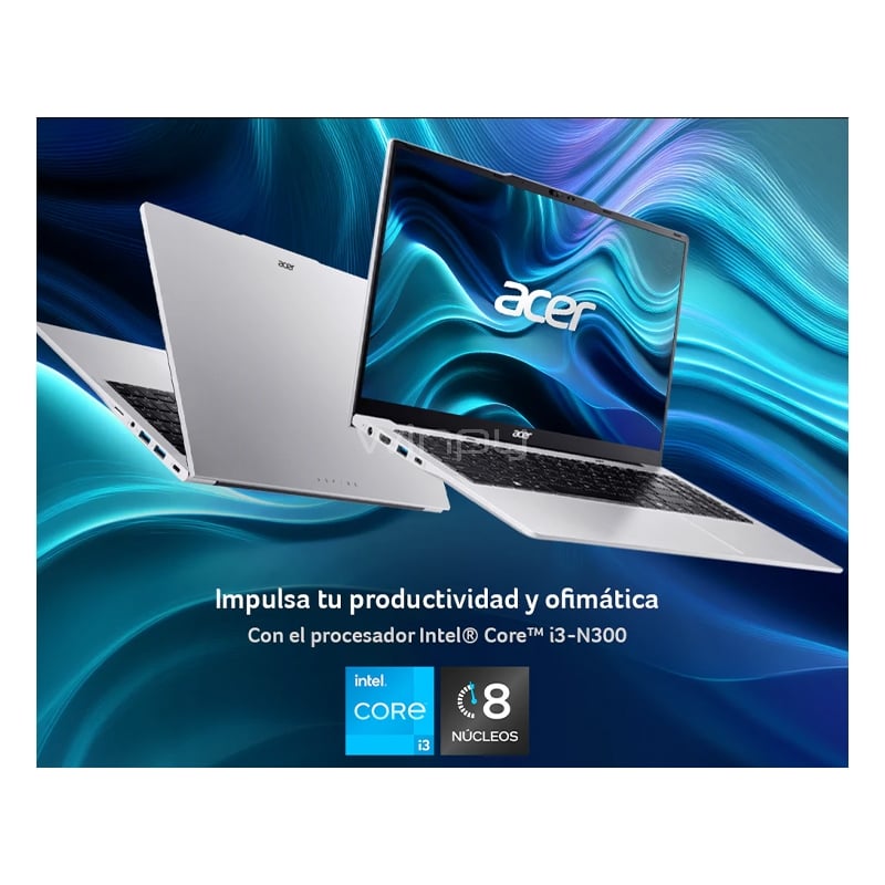 Notebook Acer Aspire Lite de 14“ (i3-N300, 8GB DDR4, 512GB SSD, Win11)