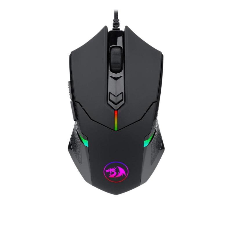 Mouse Gamer Redragon Centrophorus RGB (Sensor Pixart 3317, 7.200dpi, Switch Huano, Negro)