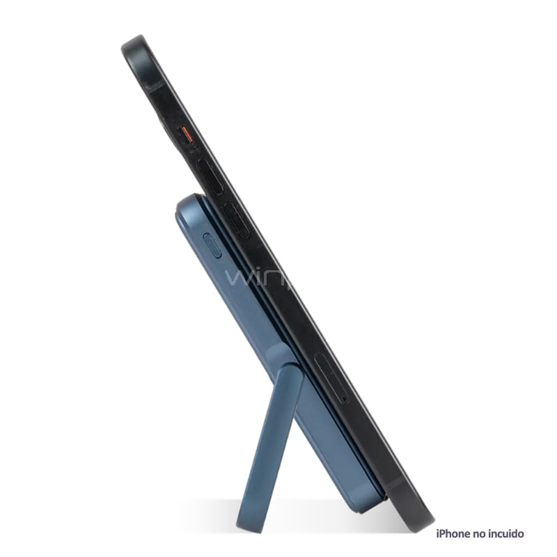 Batería Portátil LOGiiX Piston Power Stance 5000mAh (Qi 15W, USB-C, MagSafe, Azul)