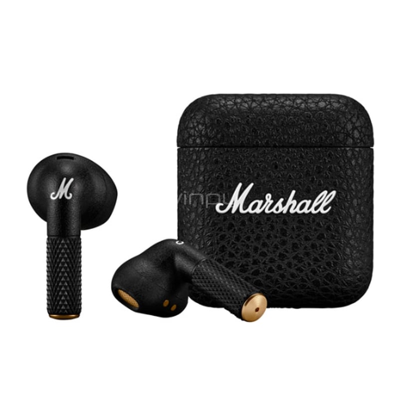 Audífonos Bluetooth Marshall MINOR IV (Modos ANC/Transparencia, Negro)