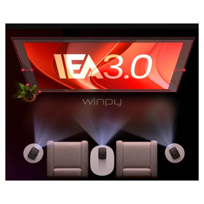 Proyector Nebula Mars 3 Air (400 lúmenes, Full HD, Audio Dobly Digital, Hasta 150“, Google TV)