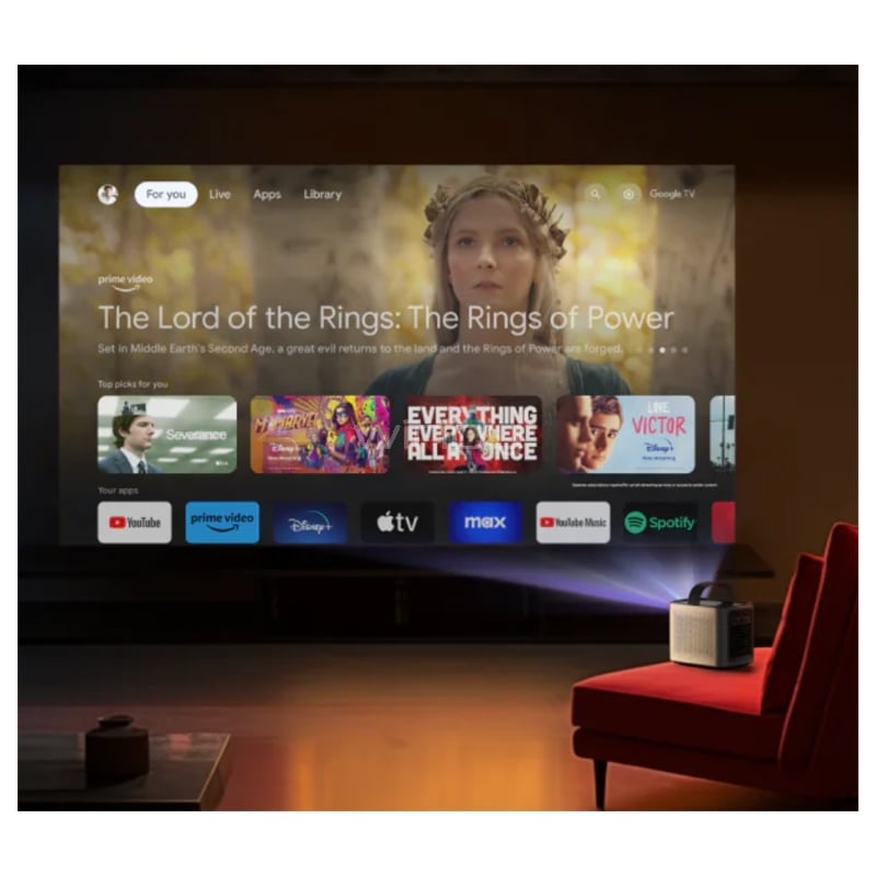 Proyector Nebula Mars 3 Air (400 lúmenes, Full HD, Audio Dobly Digital, Hasta 150“, Google TV)