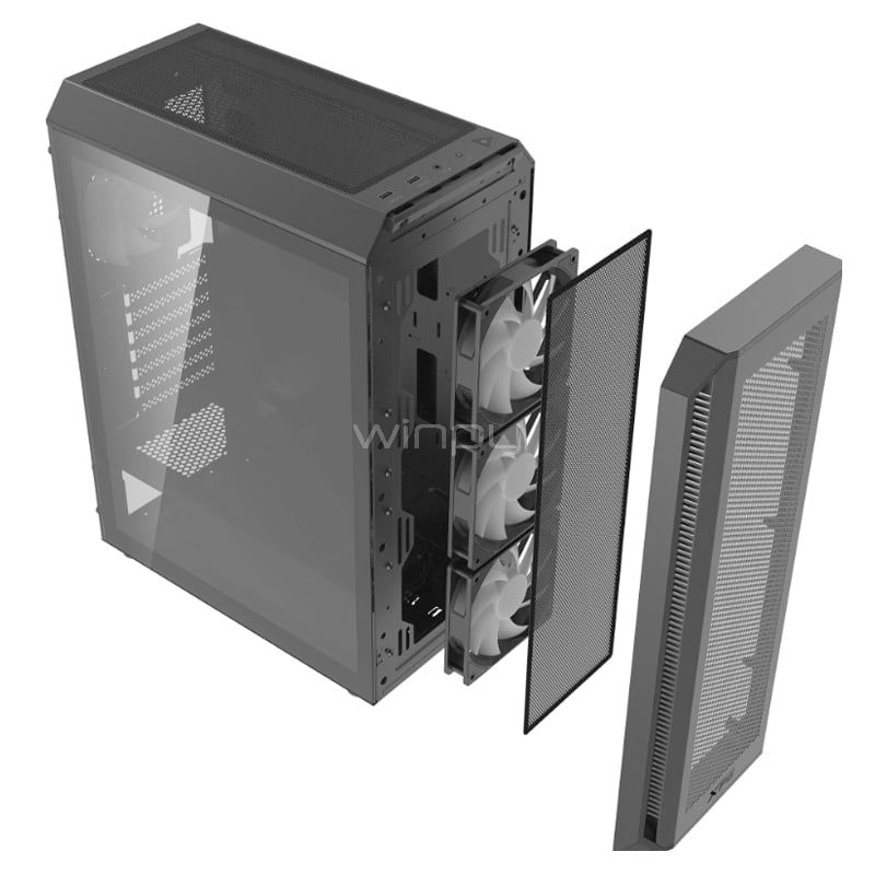 Gabinete XPG Valor Air Plus (ATX, Vidrio Templado, 4 Ventiladores ARGB)