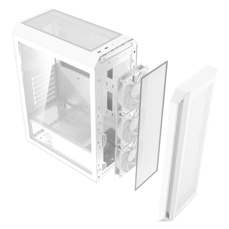 Gabinete XPG Valor Air Plus (ATX, Vidrio Templado, 4 Ventiladores ARGB, Blanco)