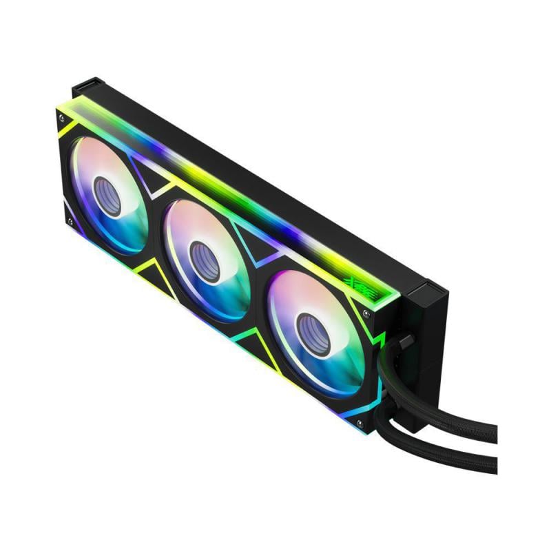 Refrigeración Líquida XPG Levante II 360 (LGA1851/AM5, 120mm x3, RGB, PWM, Negro)