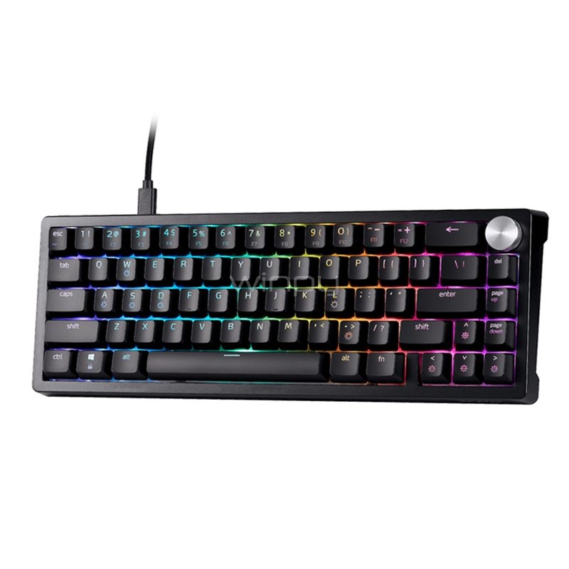 Teclado Mecánico XPG Sorcerer Mini RGB (Switch Red, Compacto 65%, USB-C, Inglés, Negro)
