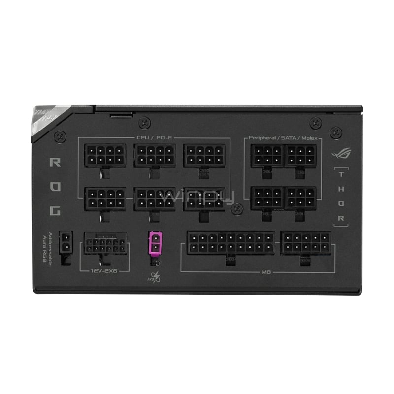 Fuente de Poder ASUS ROG Thor ARGB de 1200W (Full Modular, Certificación 80+ Platinum III, ATX 3.1)