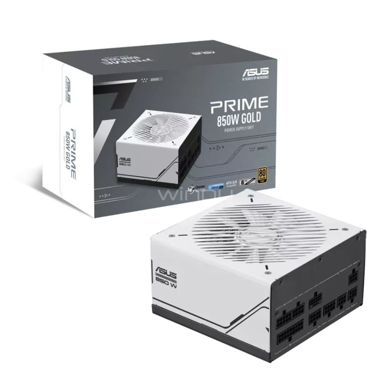 Fuente de Poder ASUS Prime de 850 Watts (Full Modular, Certificada 80+ Gold, ATX 3.1/ PCIe Gen 5.1)