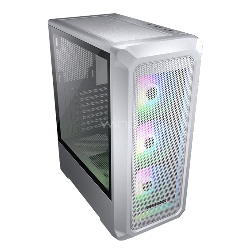 Gabinete Gamer Cougar Archon 2 Mesh RGB (ATX, Vidrio Templado, 3 ventiladores ARGB, Blanco)