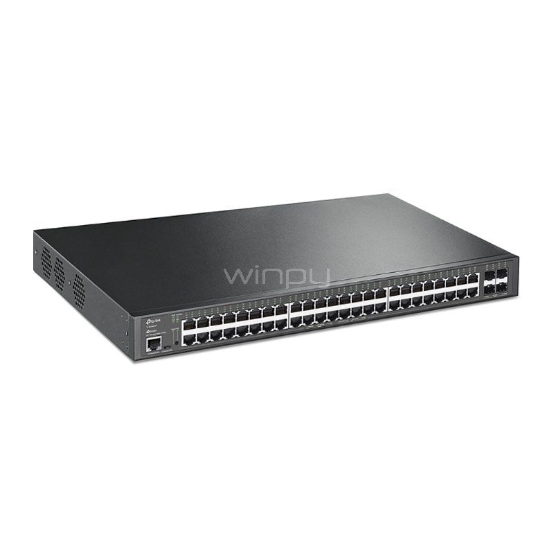 Switch TP-Link TL-SG3452XP de 48 puertos (Gestionado, Gigabit L2+ JetStream, PoE+, 10GE SFP+)