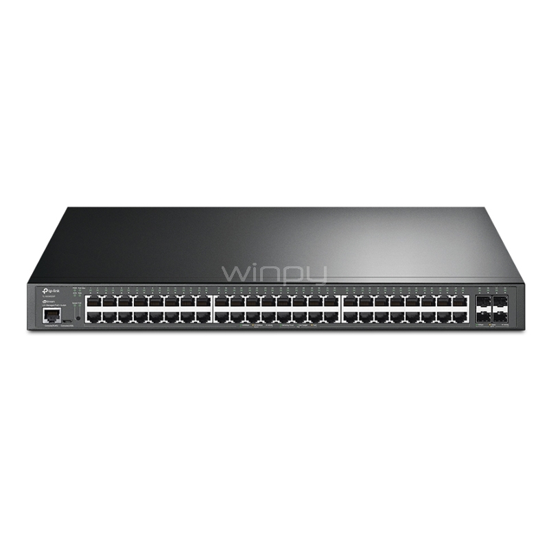 Switch TP-Link TL-SG3452XP de 48 puertos (Gestionado, Gigabit L2+ JetStream, PoE+, 10GE SFP+)