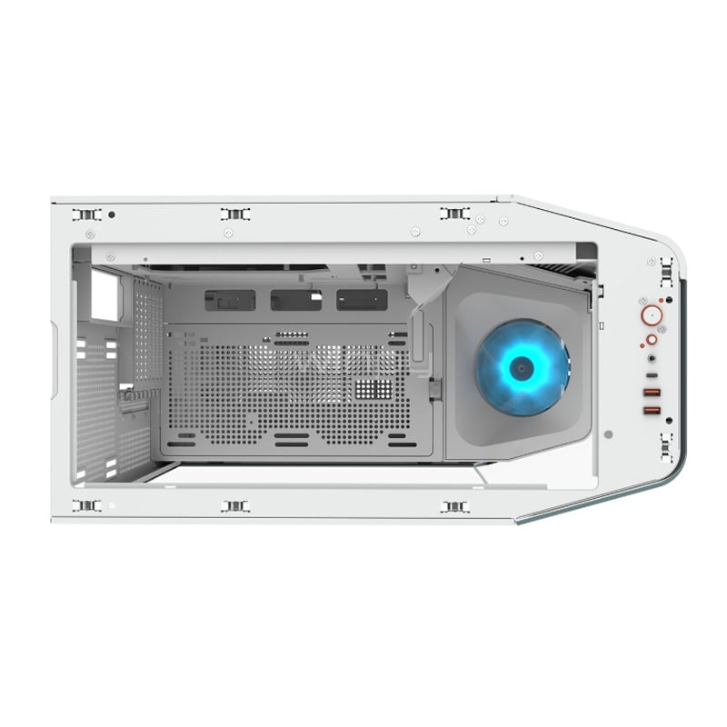 Gabinete Gamer Cougar FV270 (E-ATX, 1 Ventilador ARGB PWM, Blanco)