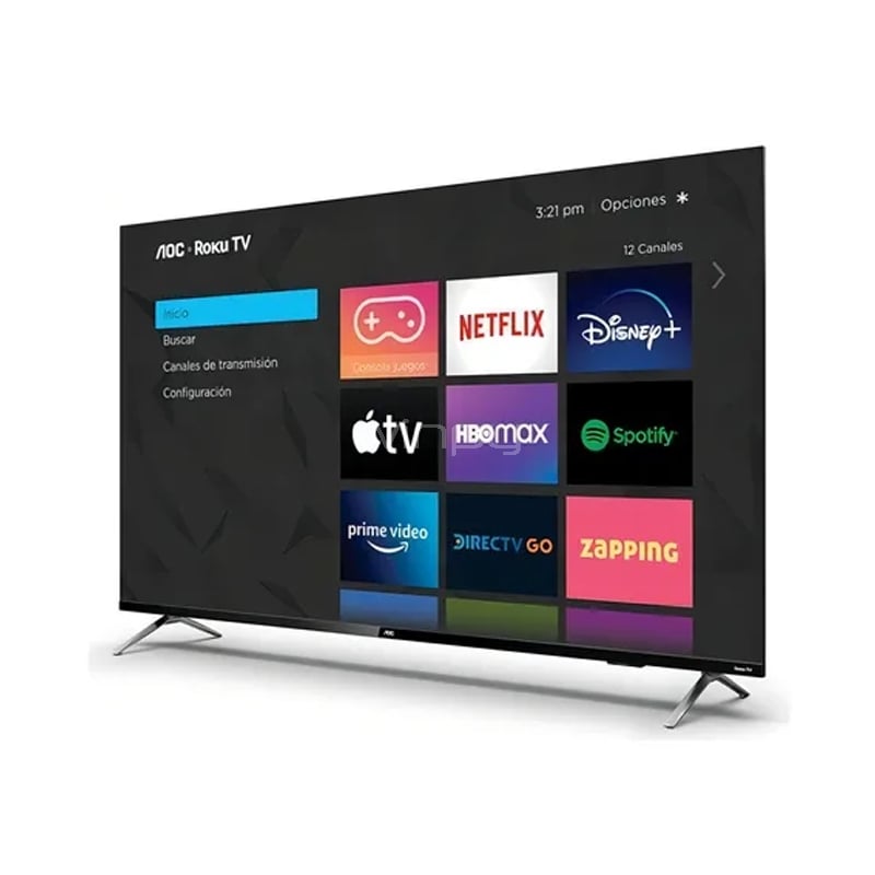 Televisor AOC Smart TV de 50“ (LED, 4K, HDMI/Wi-Fi, Roku)