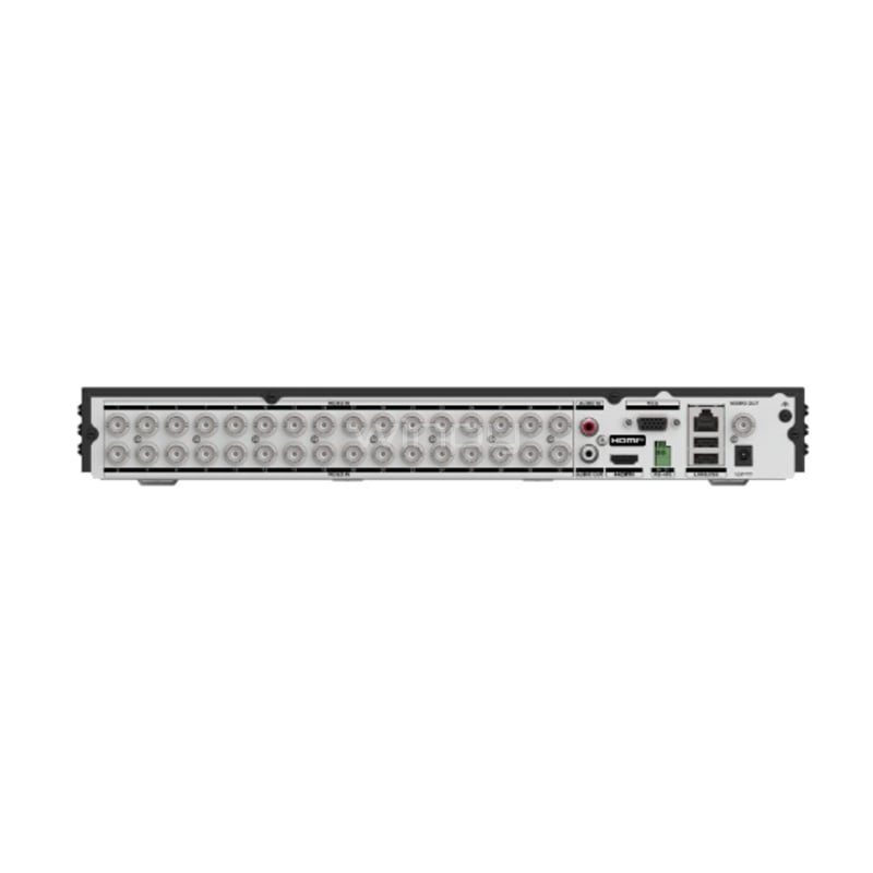 DVR Hikvision AcuSense de 32 Canales (Full HD, HDD x2, H.265, IP/ HDTVI/ AHD/ HDCVI, 1U)