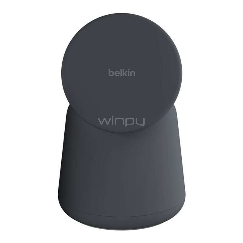 Cargador Inalámbrico 2 en 1 Belkin BoostCharge Pro (15W, MagSafe, Qi2, Negro)