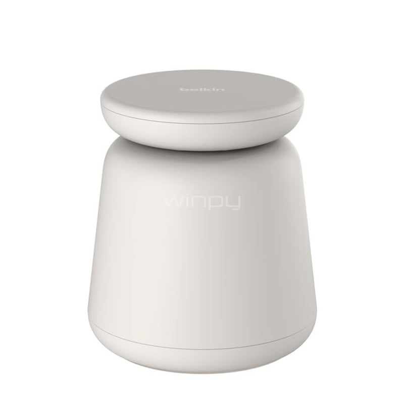 Cargador Inalámbrico 2 en 1 Belkin BoostCharge Pro (15W, MagSafe, Qi2, Blanco)