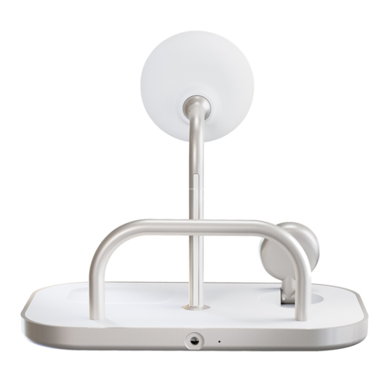 Cargador Inalámbrico 4 en 1 Zens (60W, MagSafe, Qi2, Blanco)