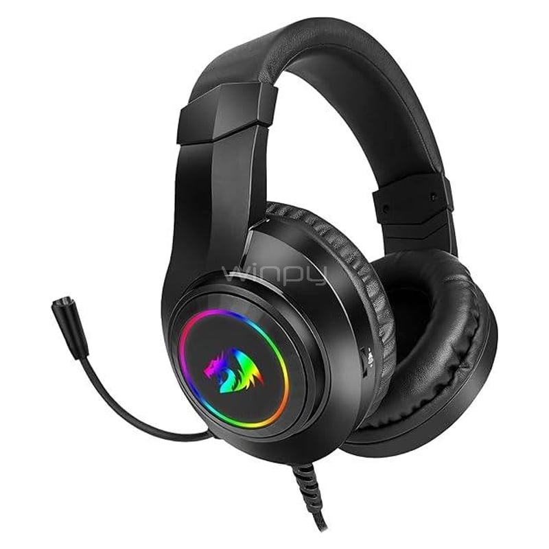 Audífonos Gamer Redragon Hylas H260 RGB (Jack 3.5mm, Negro)