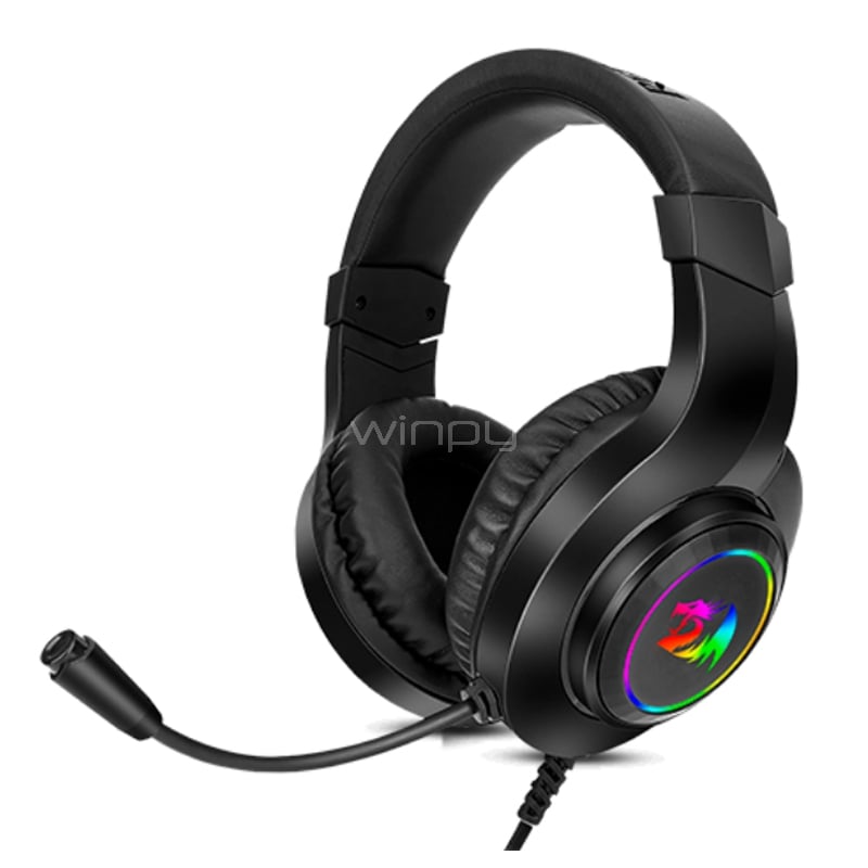 Audífonos Gamer Redragon Hylas H260 RGB (Jack 3.5mm, Negro)
