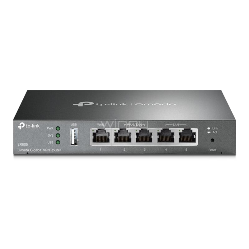 Router TP-Link Omada ER605 (Gigabit, 3 puertos WAN, OpenVPN)