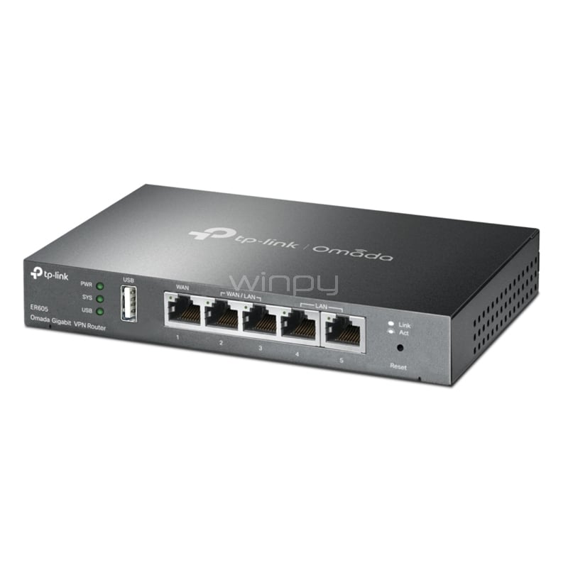 Router TP-Link Omada ER605 (Gigabit, 3 puertos WAN, OpenVPN)