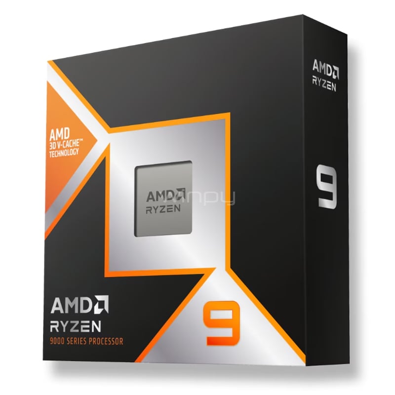 Procesador AMD Ryzen 9 9900X3D (AM5, 12 Cores, 24 hilos, 4.4/5.5GHz, 128MB Caché L3)