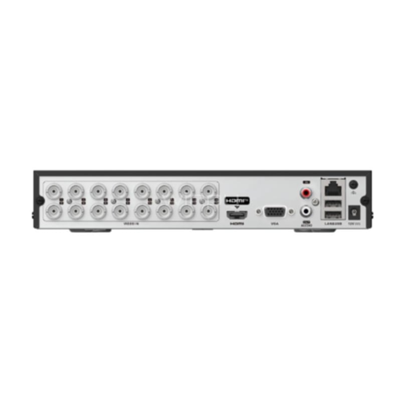 DVR Hikvision Lite de 16 Canales (Full HD, H.265 Pro+, HDTVI/AHD/CVI/CVBS/IP)
