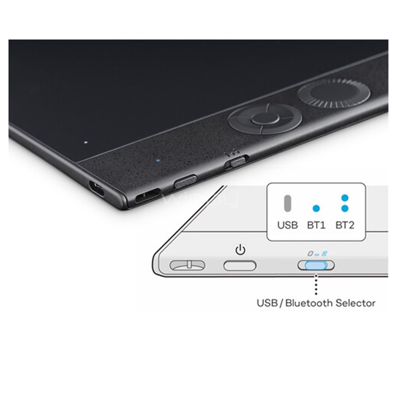Tableta Digitalizadora Wacom Intuos Pro (Mediano, Bluetooth 5.0/ USB-C, 2025, Negro)
