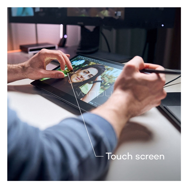 Tableta Digitalizadora Wacom Movink 13 (OLED T&aacute;ctil, Full HD, USB-C, Negro)