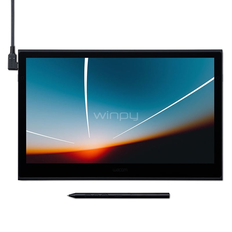 Tableta Digitalizadora Wacom Movink 13 (OLED T&aacute;ctil, Full HD, USB-C, Negro)