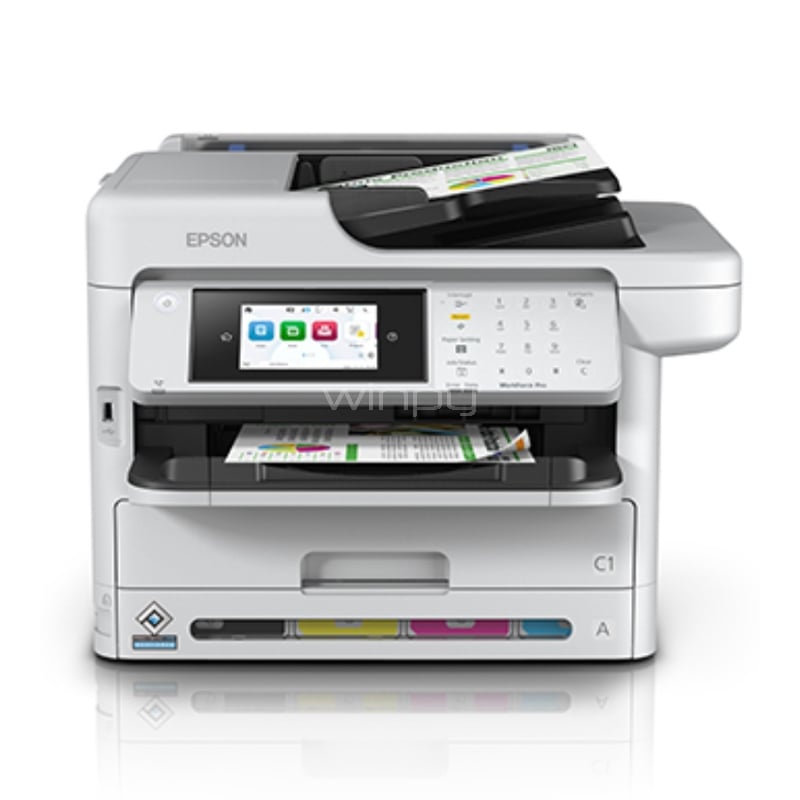 Multifuncional Epson WorkForce Pro WF-C5891 (Tinta Color, 34ppm, 1200dpi, Wi-Fi/Ethernet/USB)