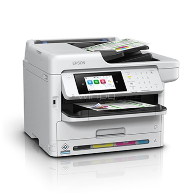 Multifuncional Epson WorkForce Pro WF-C5891 (Tinta Color, 34ppm, 1200dpi, Wi-Fi/Ethernet/USB)