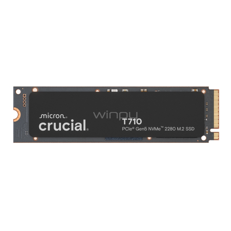 Unidad SSD Crucial T710 de 4TB (NVMe 5.0, M.2 2280, Hasta 14.500MB/s)