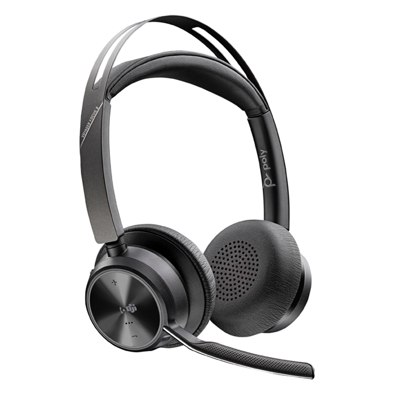 Audífonos Poly Voyager Focus 2 MS Team (Cancelación de Ruido, USB-C, USB-A, Negro)