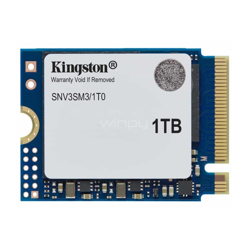 Unidad SSD Kingston NV3 de 1TB (NVMe 4.0, M.2 2230, Hasta 6.000Mbps)