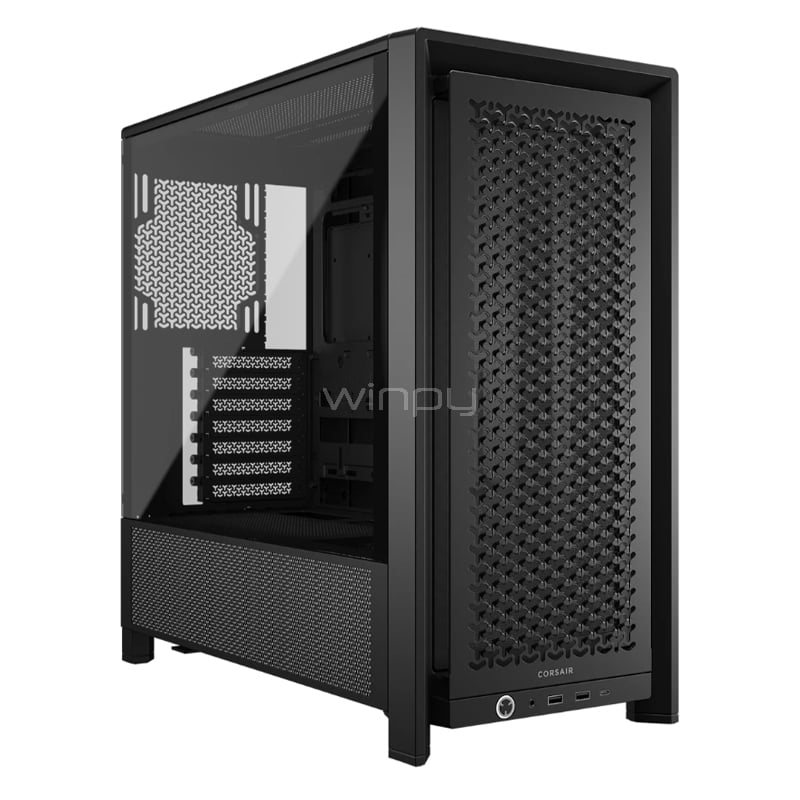 Gabinete Gamer Corsair FRAME 4000D (ATX, Vidrio Templado, Sistema InfiniRail, Negro)