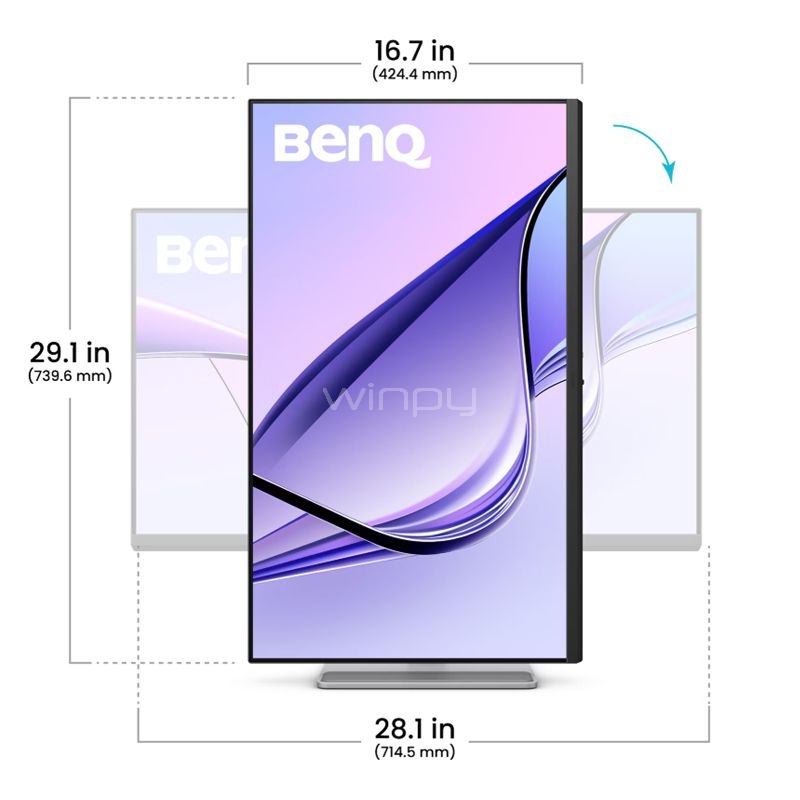 Monitor BenQ MA320U de 32“ (IPS, 4K, HDR10, Mac Colour Tuning