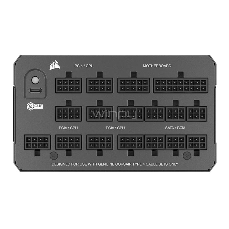 Fuente de Poder Corsair HX1200i de 1200W (Full Modular, Cybenetics Platinum, ATX 3.1)