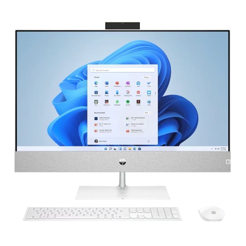 All in One HP Pavilion 27-ca0004la de 27“ (Ryzen 5 5500U, 16GB RAM, 1TB SSD, Win11)