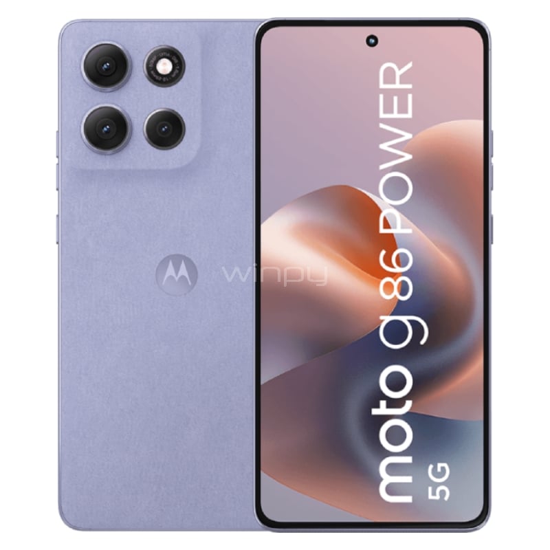 Celular Motorola Moto G86 5G de 6.7“ (OctaCore, 8GB RAM, 256GB Internos, Lila)