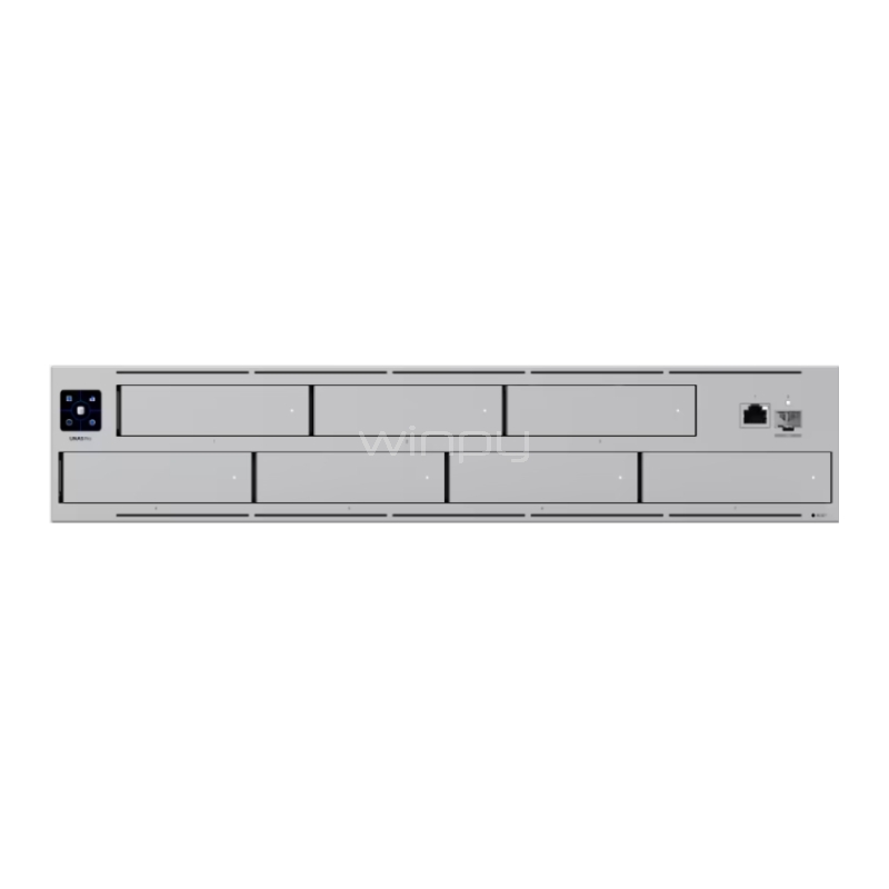 NAS Ubiquiti UNAS Pro (10G SFP+, 7 Bahías HDD 2.5“/ 3.5“, Rack 2U)