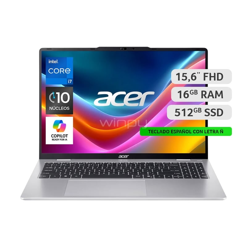 Notebook Acer Aspire Lite AL15 de 15.6“ (i7-13620H, 16GB RAM, 512GB SSD, Win11)