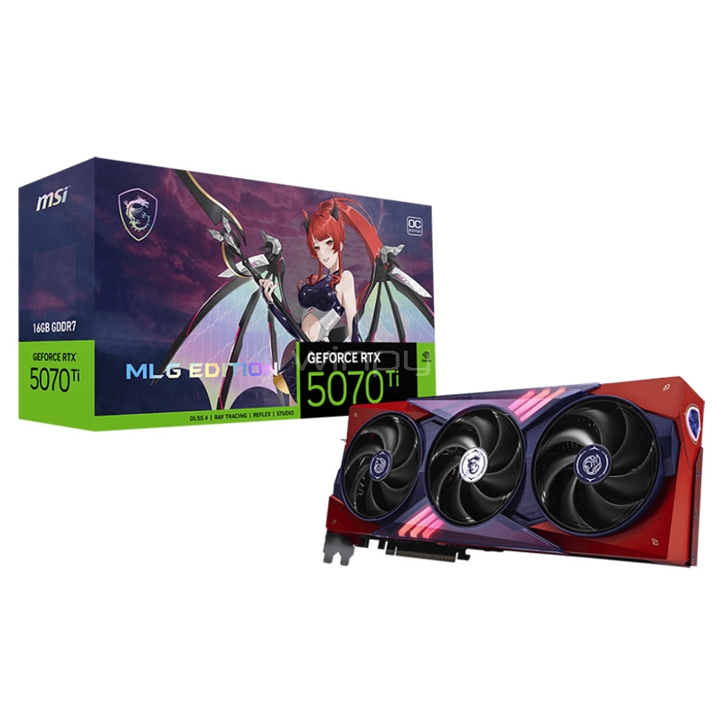 Tarjeta gráfica MSI GeForce RTX 5070 Ti MLG EDITION OC de 16GB GDDR7