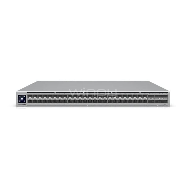 Switch Ubiquiti ECS-AGGREGATION (48×25G SFP28, 6×100G QSFP28, L3, redundancia 2×220Vac-550W)