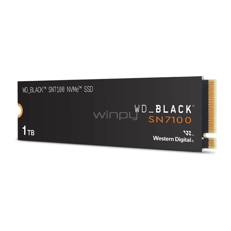 Unidad SSD Western Digital Black SN7100 de 1TB (NVMe 4.0, M.2 2280