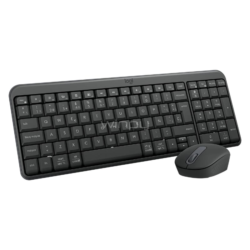 Combo Bluetooth Logitech MK250 Español (Teclado + Mouse, Multi-dispositivo, Silencioso)