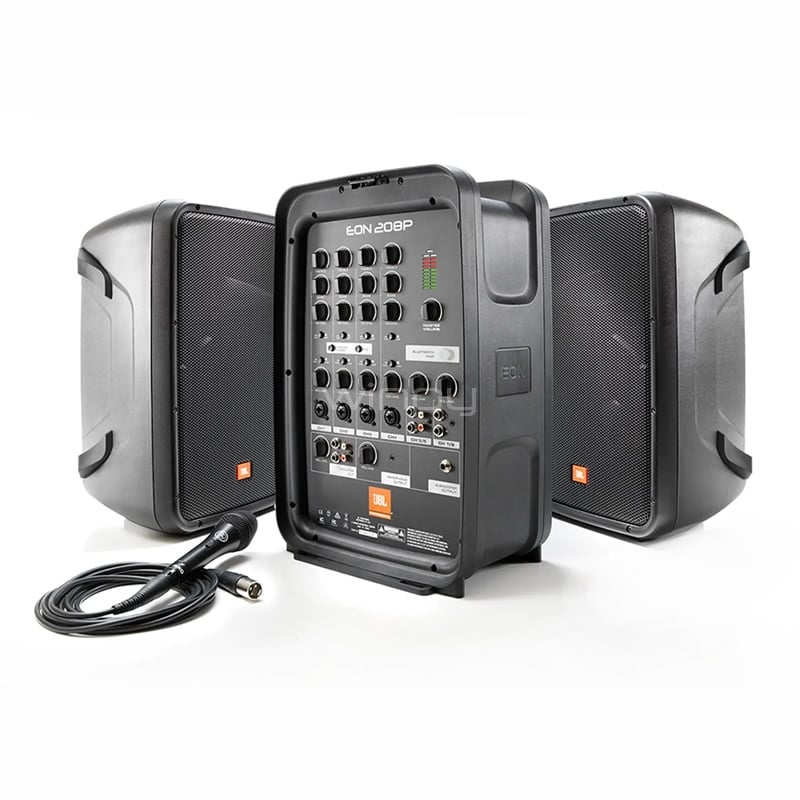 Sistema PA Portátil JBL EON208P (230V, Mixer Integrado, Bluetooth)